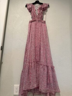 Floral Pink Maxi Dress